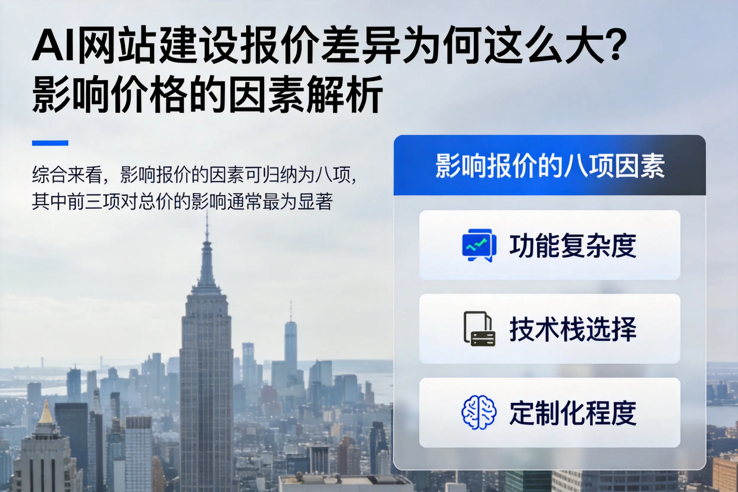 徐州AI网站建设报价差异为何这么大？影响价格的因素解析