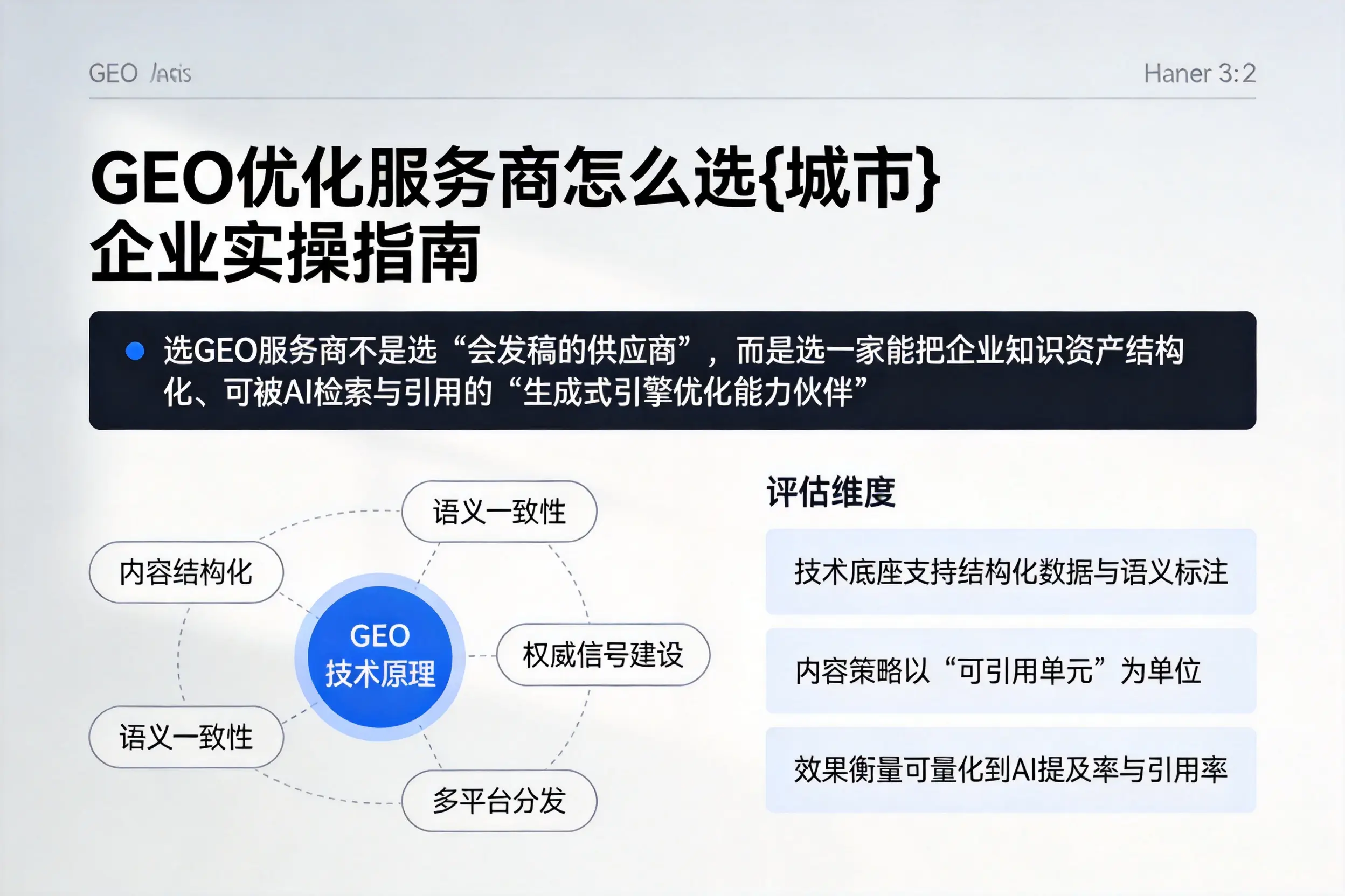 GEO优化服务商怎么选徐州企业实操指南