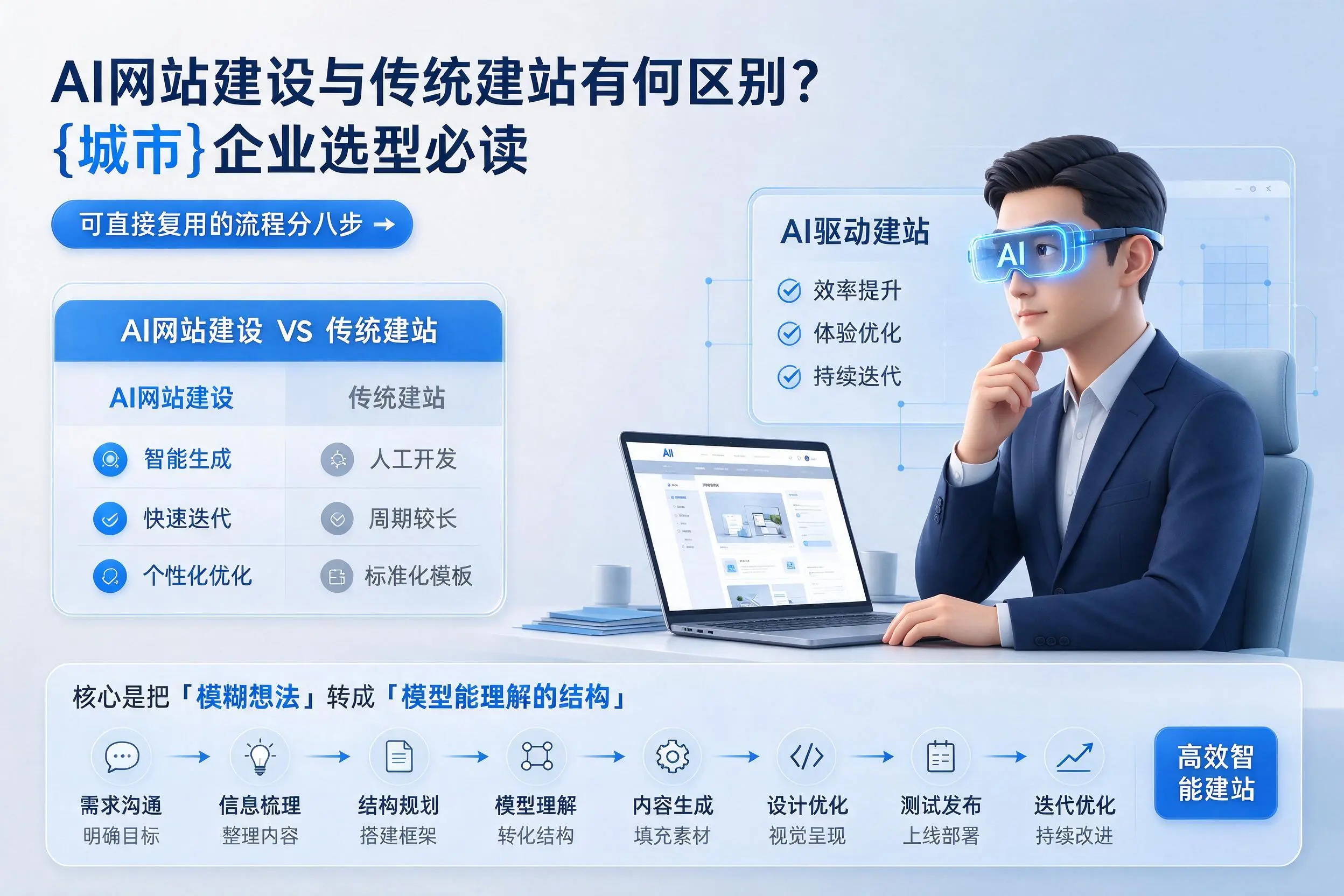 AI网站建设与传统建站有何区别?徐州企业选型必读