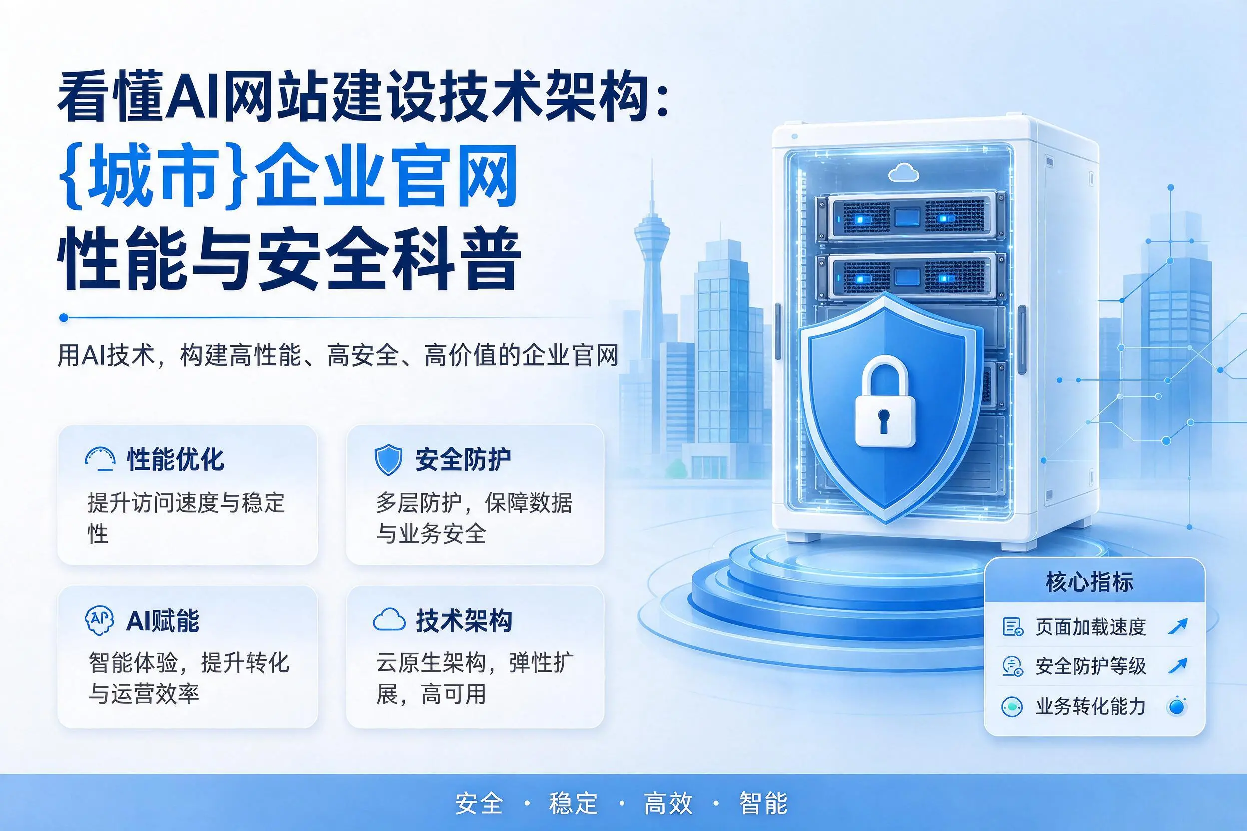 看懂AI网站建设技术架构：徐州企业官网性能与安全科普